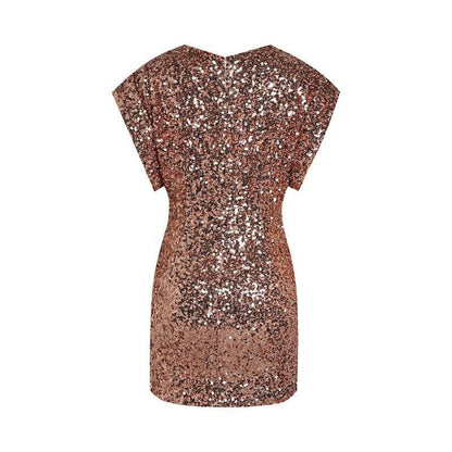 Elegantes Bandage-Maxikleid mit Diamanten – Bodenlang & Quadratkragen