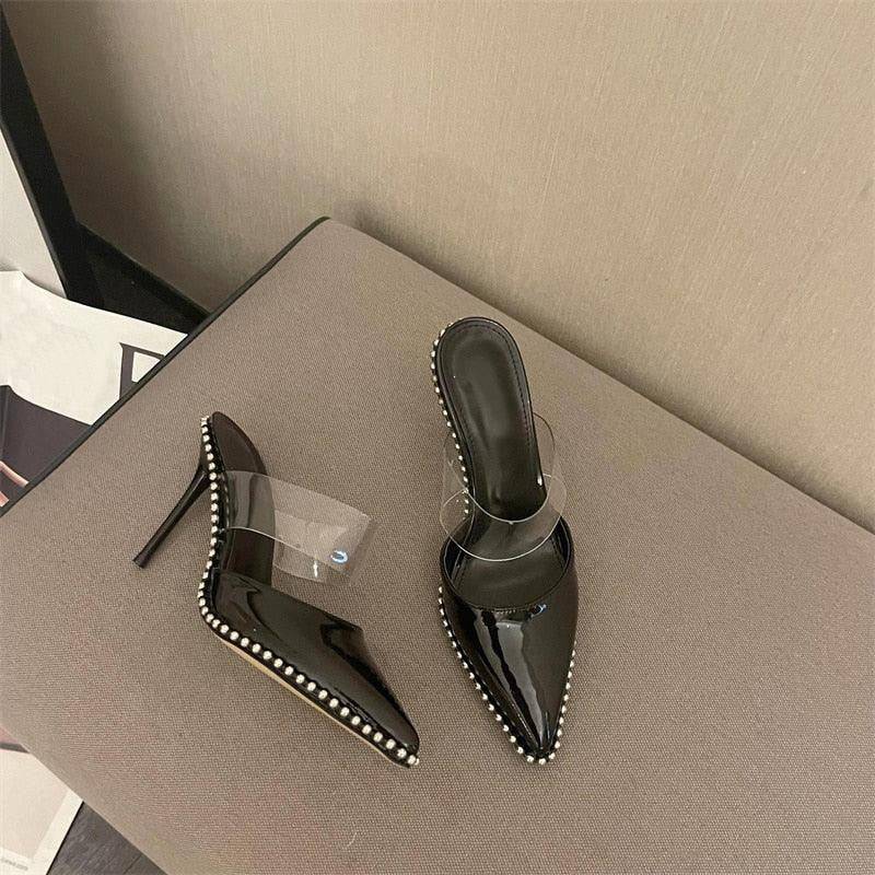 Elegantes Bandage-Maxikleid mit Diamanten – Bodenlang & Quadratkragen