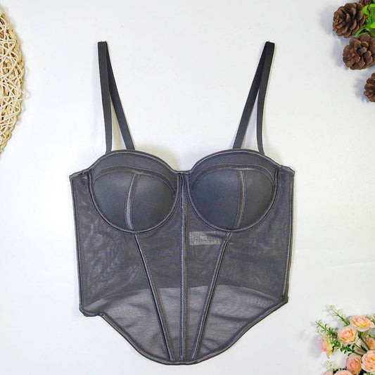 Produktbild von Elegantes Bandage-Maxikleid mit Diamanten – Bodenlang & Quadratkragen in Black, erhältlich bei Hot Fashionista