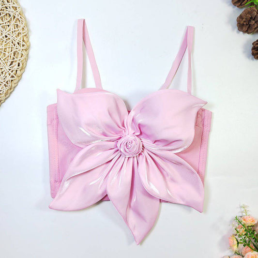 Produktbild von Elegantes Bandage-Maxikleid mit Diamanten – Bodenlang & Quadratkragen in Pink, erhältlich bei Hot Fashionista