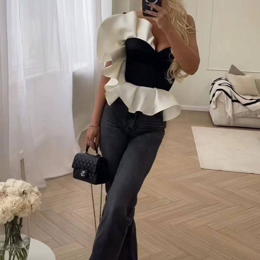 Produktbild von Elegantes Bandage-Maxikleid mit Diamanten – Bodenlang & Quadratkragen in S, erhältlich bei Hot Fashionista