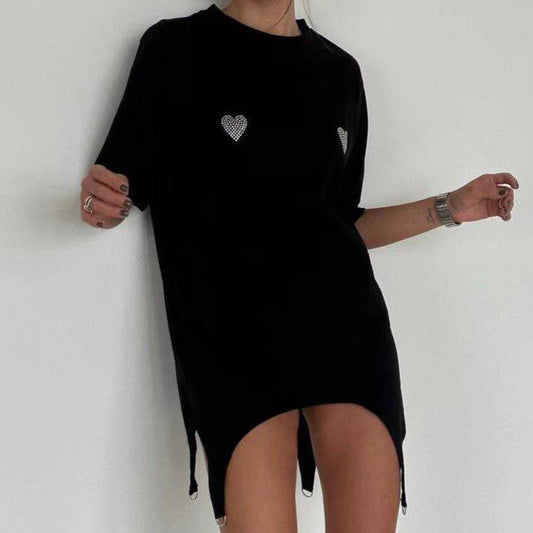 Produktbild von Elegantes Bandage-Maxikleid mit Diamanten – Bodenlang & Quadratkragen in S, erhältlich bei Hot Fashionista