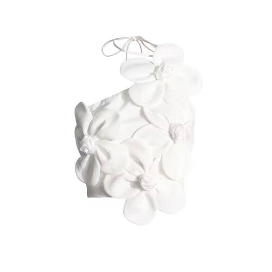 Produktbild von Elegantes Bandage-Maxikleid mit Diamanten – Bodenlang & Quadratkragen in White, erhältlich bei Hot Fashionista