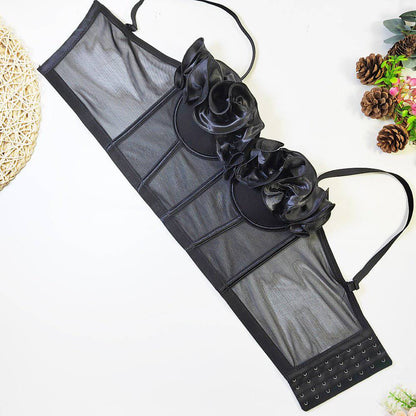 Elegantes Bandage-Maxikleid mit Diamanten – Bodenlang & Quadratkragen