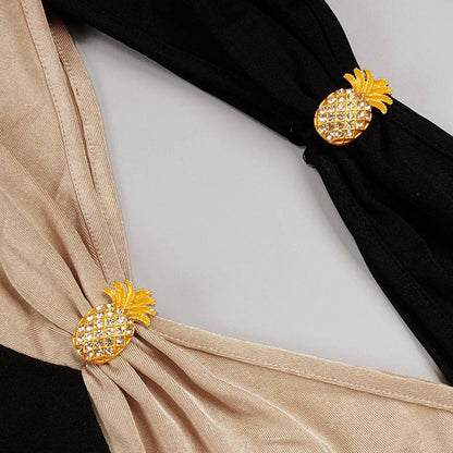 Elegantes Bandage-Maxikleid mit Diamanten – Bodenlang & Quadratkragen