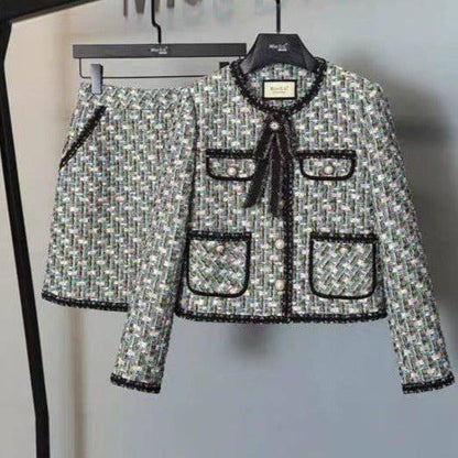 Elegantes Bandage-Maxikleid mit Diamanten – Bodenlang & Quadratkragen